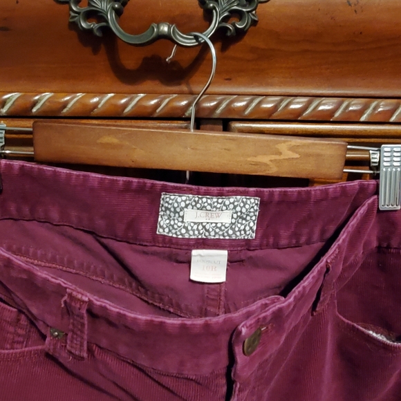 J CREW bootcut purple pinwale cords 10 R - Picture 5 of 5